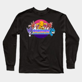 Digital monsters world Long Sleeve T-Shirt